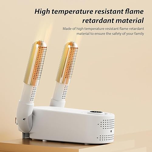 Electric Shoe Dryer Constant Temperature Shoe Dryer Timer and Handle Foot Dryer Electric Boot Warmer for Gloves Footwear Dryers Folding Design and Smart Panel