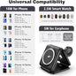 Foldable 3-in-1 Wireless Charger Station Multiple Appleee Devices Travel Charging Pad Dock for Watch iPhoneee 16 15 14 13 12 Pro Max Plus & Earpod