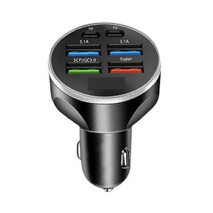 120W Car Charger Adapter Safe 12V-24V DC Auto Accessories 6 in 1 Multi Ports | Cell Phones & Accessories | Cell Phone Accessories | Chargers & Cradles