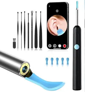 Ear Wax Removal, Ear Cleaner with Camera, Ear Wax Removal Kit with 1080P, Ear Camera Otoscope with Light, Ear Cleaning Kit Ios & Android Phones (multicolor)